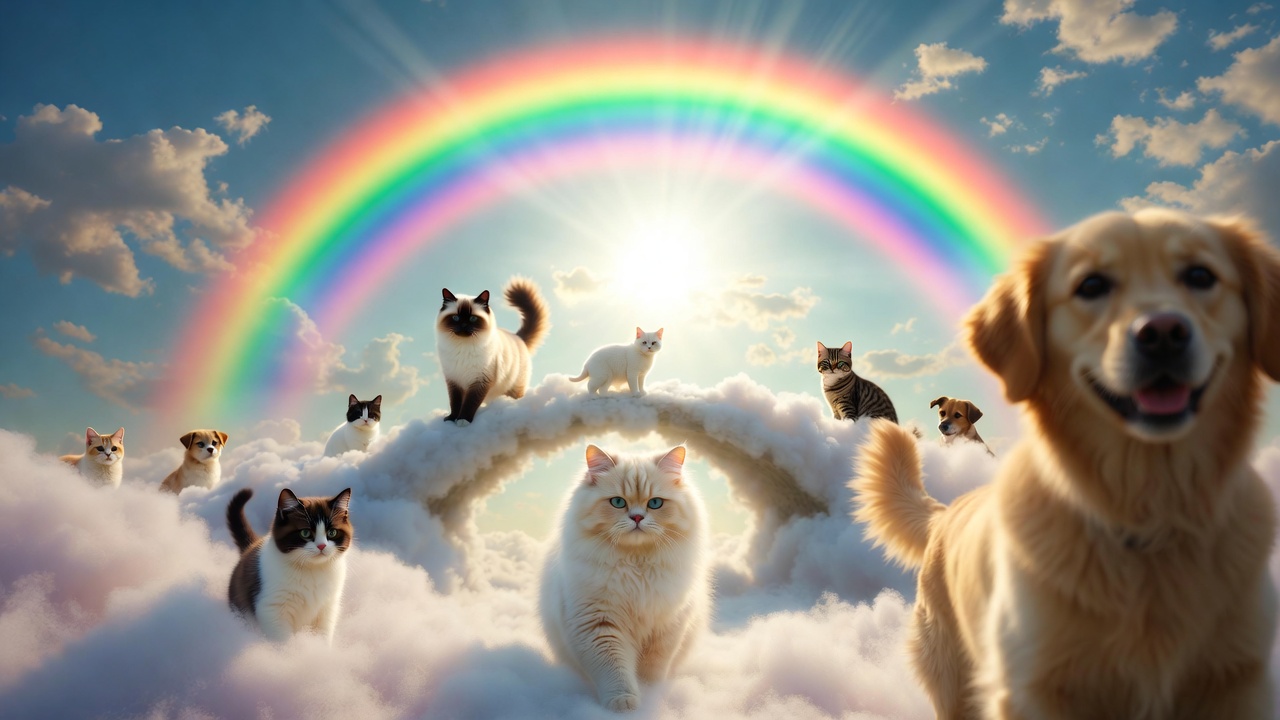Die Regenbogenbrücke: Was passiert mit Ihrem Haustier nach dem Tod?